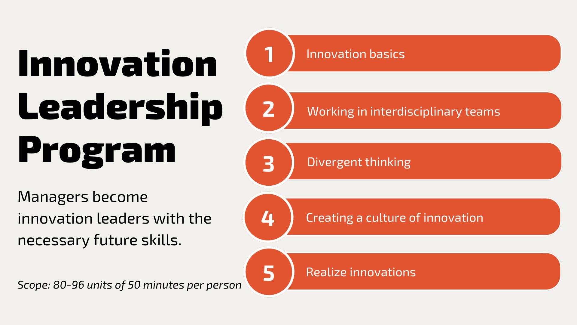 Innovation Leadership Program 